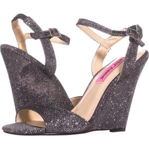 Betsey Johnson Wedge Evening Sandal Size 9.5